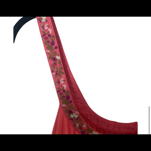 Good condition free people pink Sleeveless tunic tank size 8 bowtie in back - Picture 8 of 8